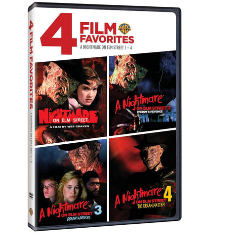 4 Film Favorites: A Nightmare on Elm Street 1-4 (DVD)