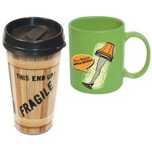 A Christmas Story Leg Lamp Ceramic Mug and Travel Mug Two Pack Set
