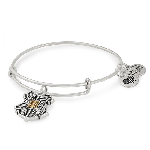 ALEX AND ANI Hogwarts Two Tone Expandable Wire Bangle