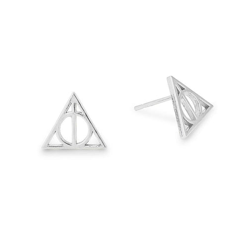 ALEX AND ANI Deathly Hollows Earrings Sterling Silver