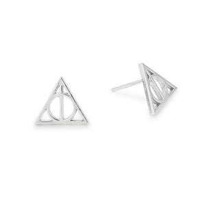 ALEX AND ANI Deathly Hollows Earrings Sterling Silver