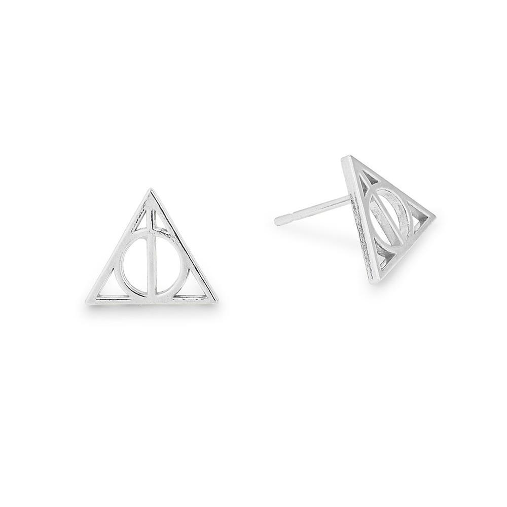 ALEX AND ANI Deathly Hollows Earrings Sterling Silver