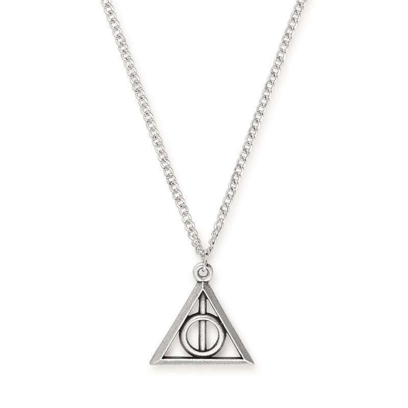 ALEX AND ANI Deathly Hallows Necklace Silver