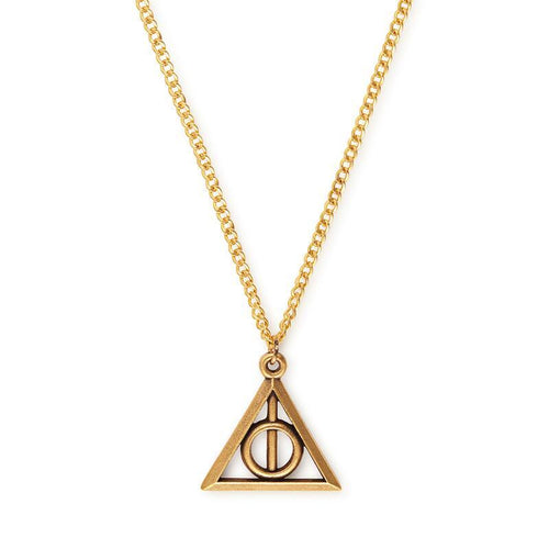 ALEX AND ANI Deathly Hallows Necklace Gold