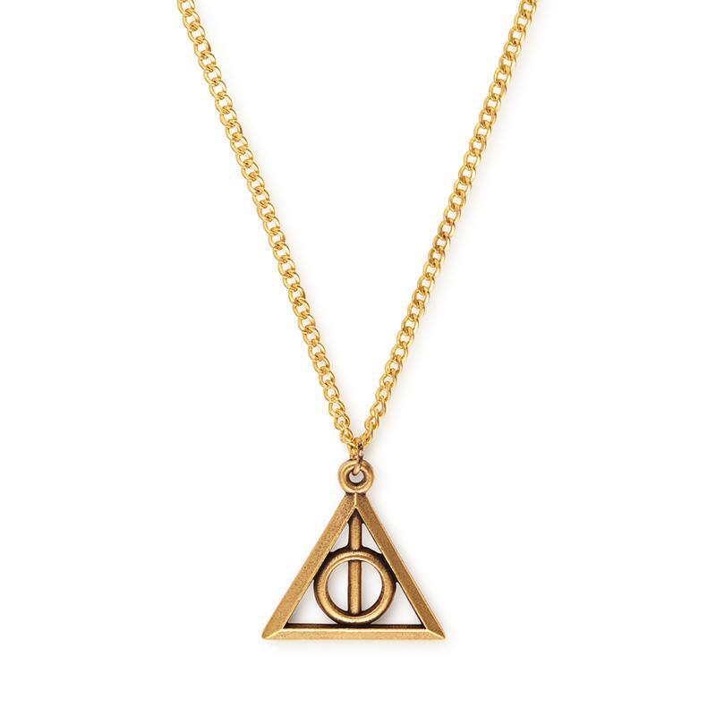 ALEX AND ANI Deathly Hallows Necklace Gold
