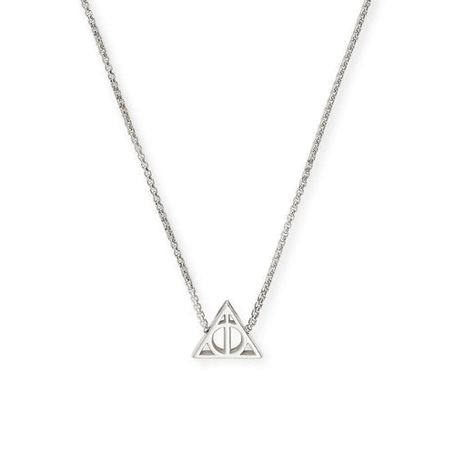 ALEX AND ANI Deathly Hallows Adjustable Necklace Sterling Silver