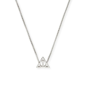 ALEX AND ANI Deathly Hallows Adjustable Necklace Sterling Silver