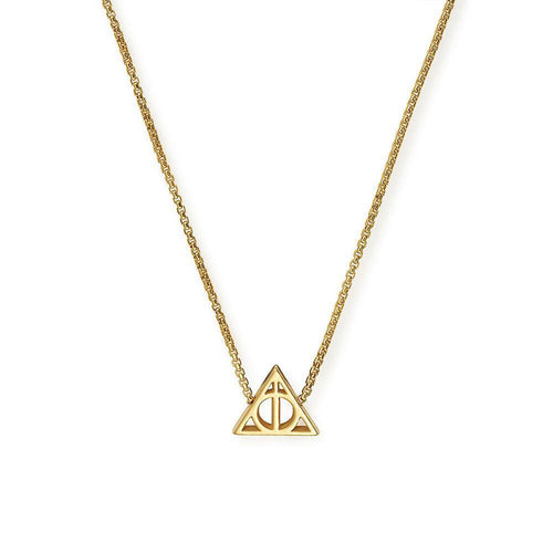 ALEX AND ANI Deathly Hallows Adjustable Necklace Gold Plated