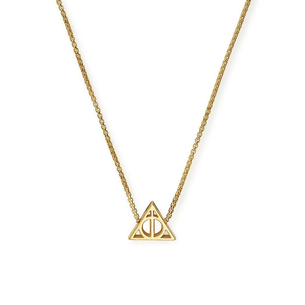 ALEX AND ANI Deathly Hallows Adjustable Necklace Gold Plated