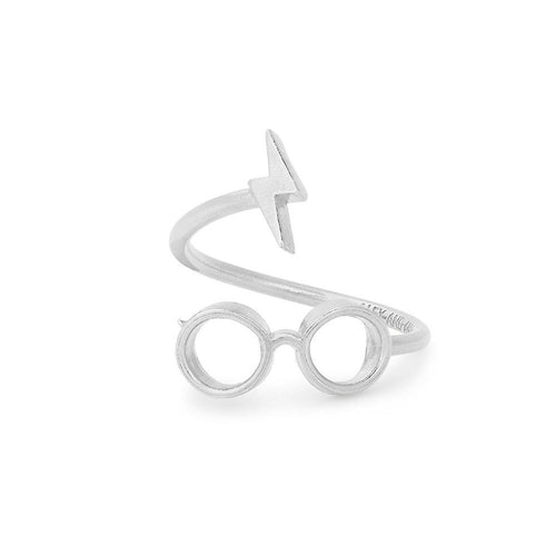 ALEX AND ANI Harry Potter Glasses Ring Wrap Sterling Silver