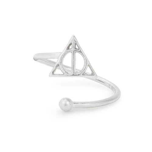 ALEX AND ANI Harry Potter Deathly Hallows Ring Wrap Sterling Silver