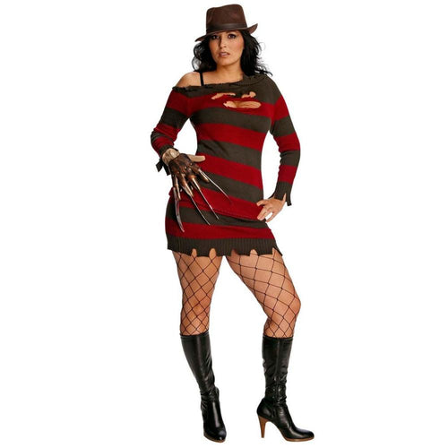 A Nightmare on Elm Street Secret Wishes Miss Krueger Plus Size Costume