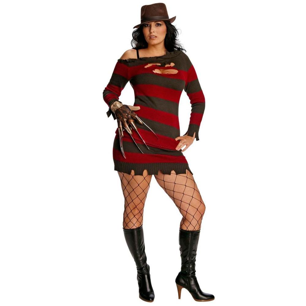 A Nightmare on Elm Street Secret Wishes Miss Krueger Plus Size Costume