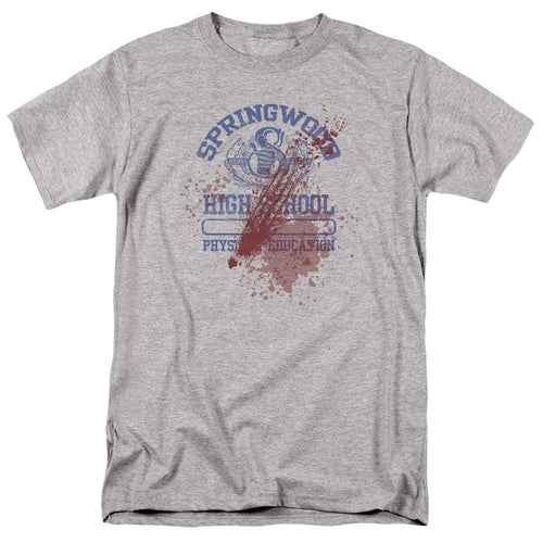 A Nightmare on Elm Street Springwood High Victim Adult Grey T-Shirt