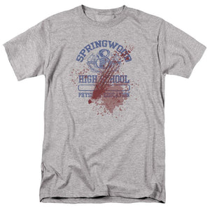 A Nightmare on Elm Street Springwood High Victim Adult Grey T-Shirt