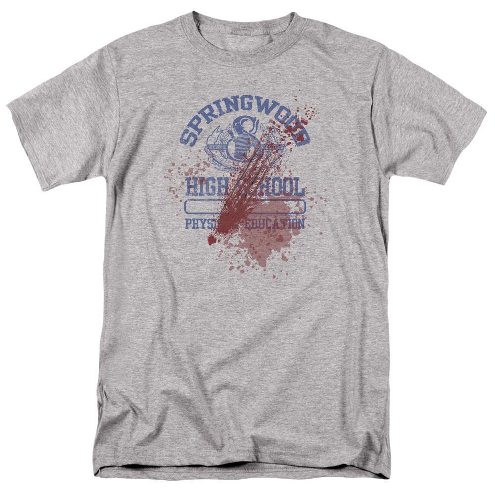 A Nightmare on Elm Street Springwood High Victim Adult Grey T-Shirt