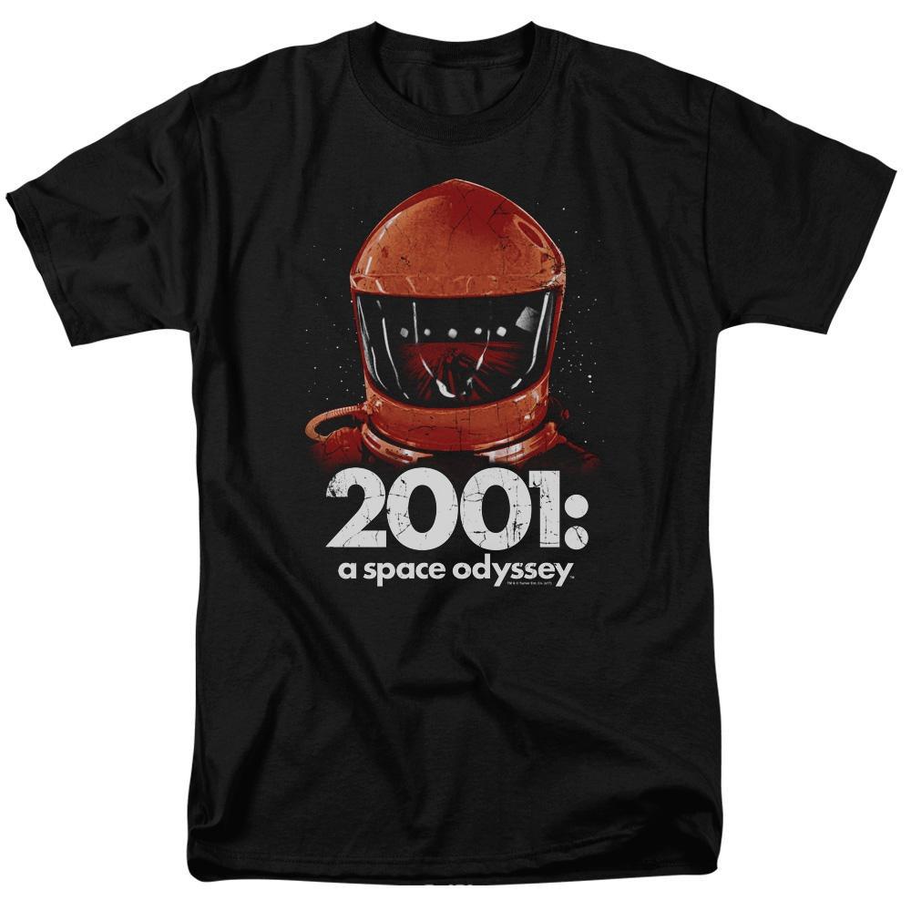 2001: A Space Odyssey Bowman Space Travel Adult Black T-Shirt