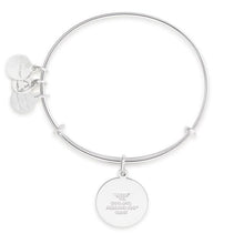 Load image into Gallery viewer, Additional image of ALEX AND ANI Wonder Woman Silver Charm Bangle
